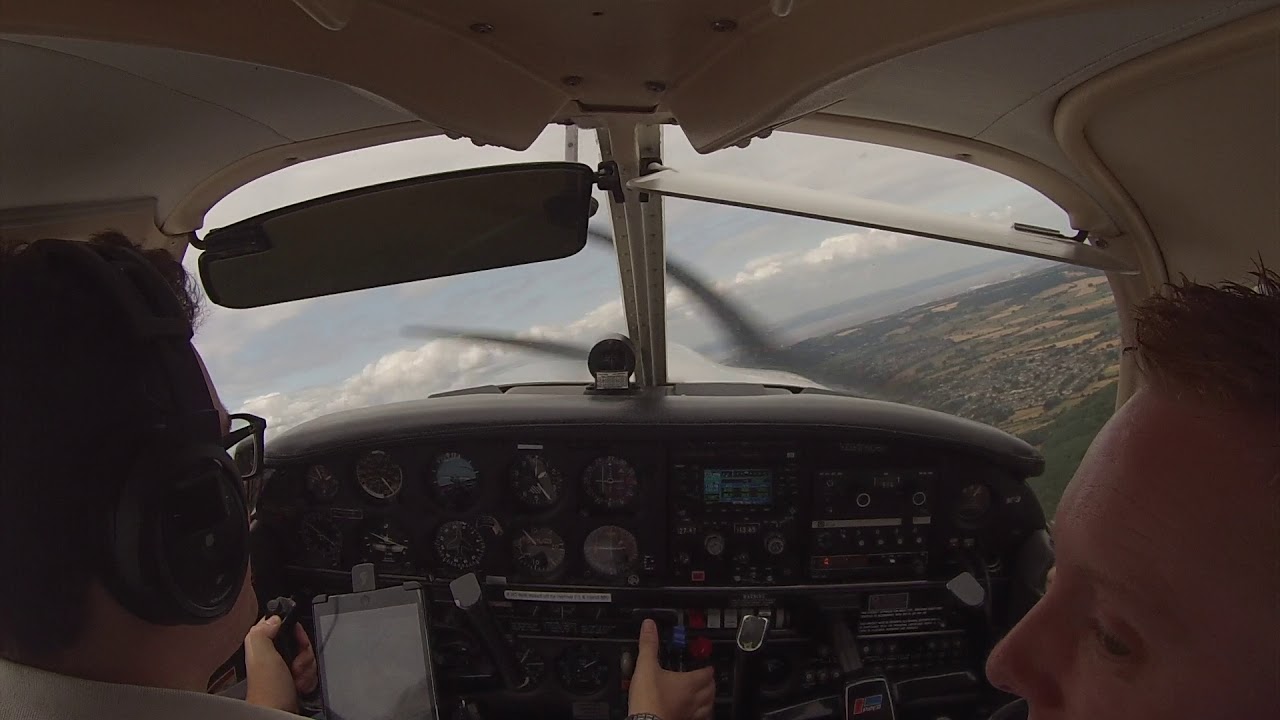 IFR flight Bristol to Gloucester in the Arrow ATC audio