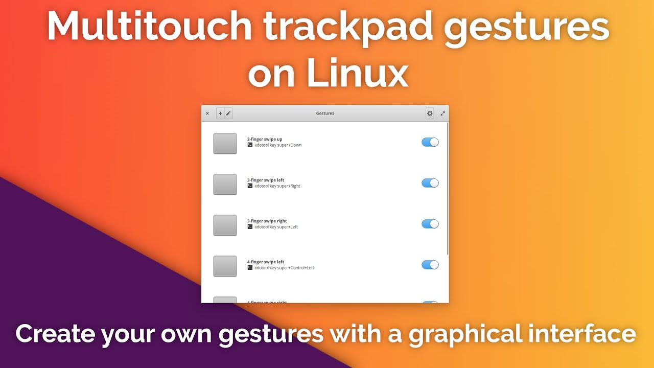 Dodaj gesty wielodotykowego gładzika w systemie Linux