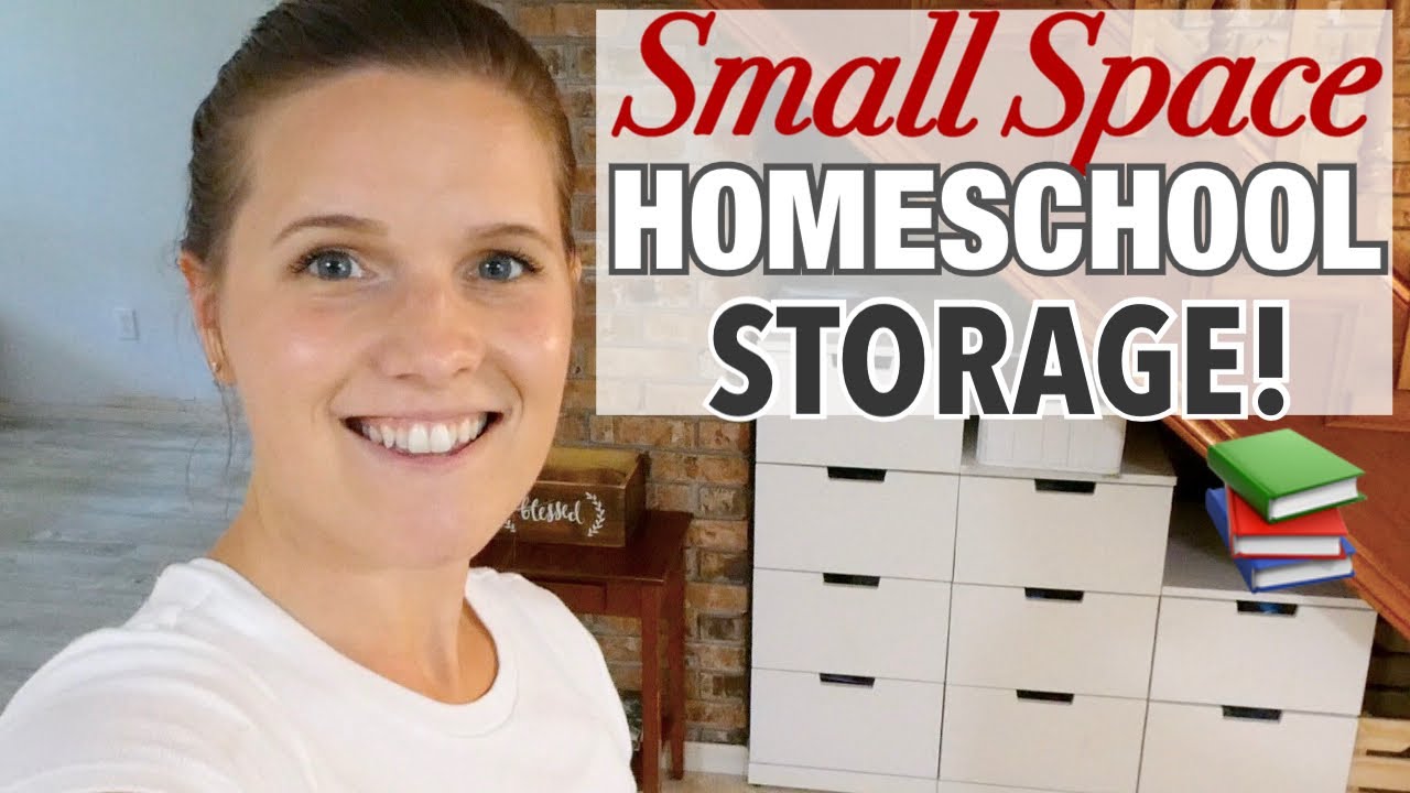 HOMESCHOOL 'ROOM' TOUR! | ORGANIZATION & STORAGE FOR SMALL SPACES