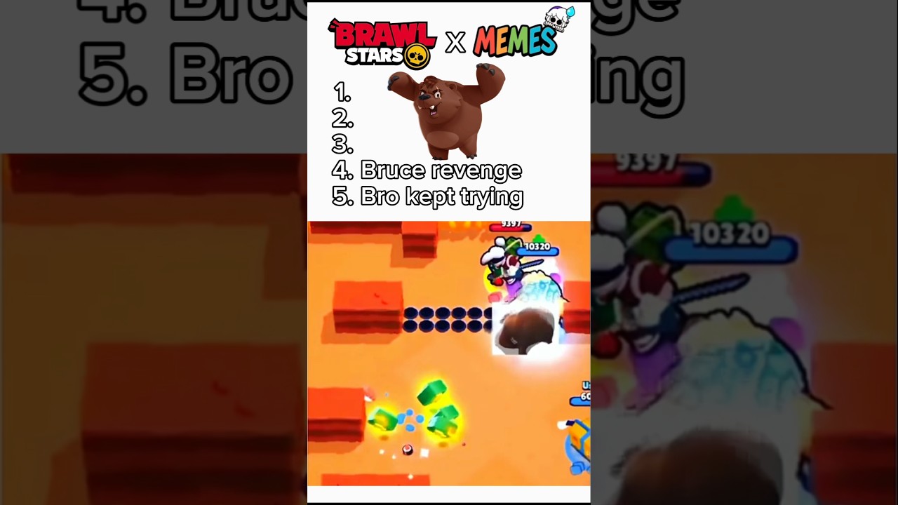Конец🤣 ТОП 5 мемов в Brawl Stars🔥 #brawlstars #brawlstarstiktok #бравлстарс