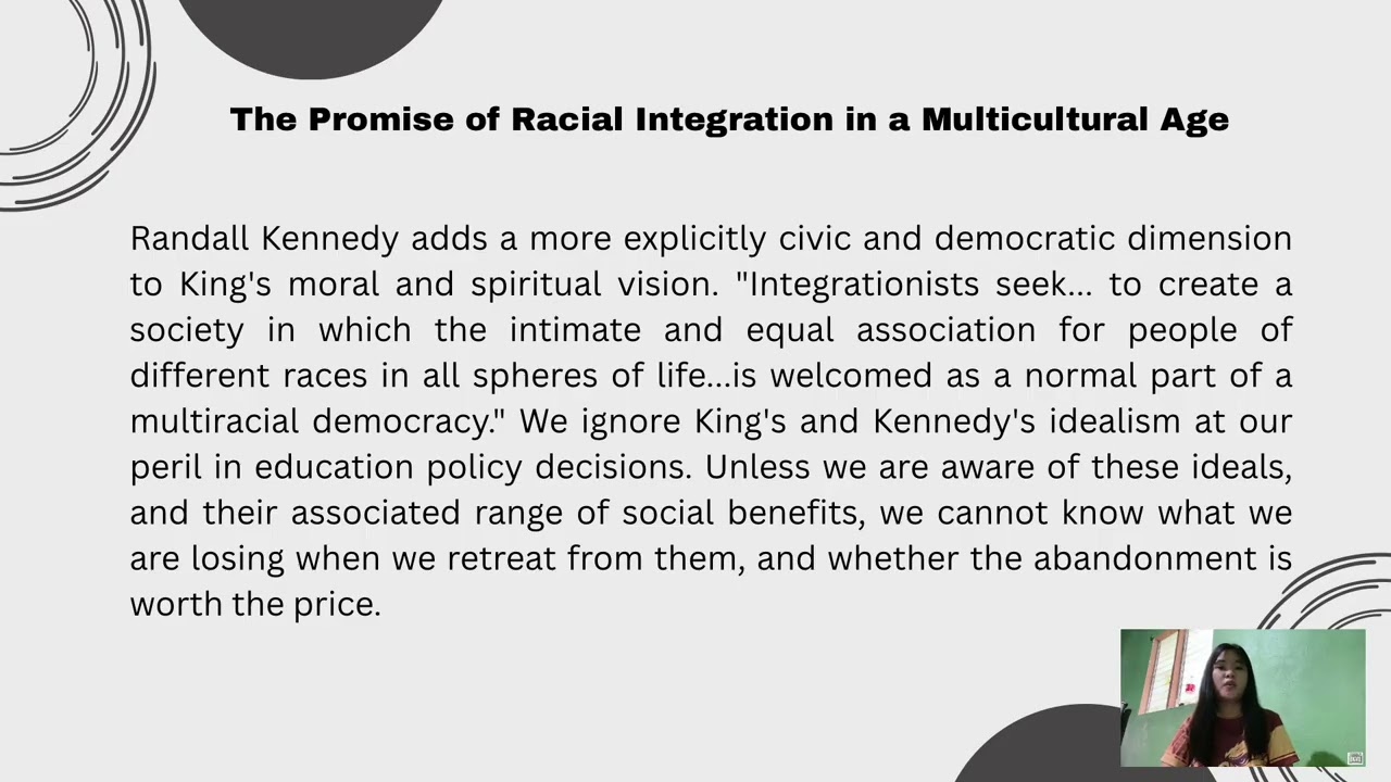 Educational Adequacy & Equality - The Promise of Racial Integration in a Multi ... (Lawrence Blum)
