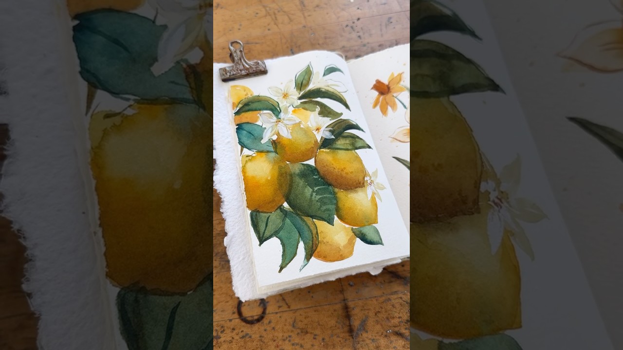 Learn How To Paint Lemons Using Watercolors