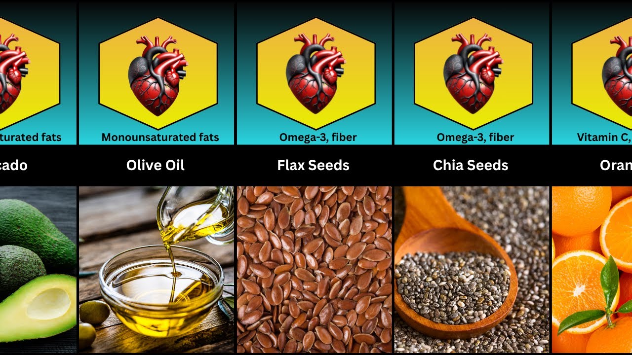 30 Heart Healthy Foods with Benefits