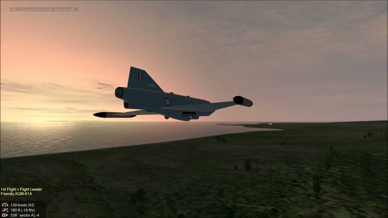 AI ELINT recon AQM-61 climbing to 100,000ft+, gathering data, then a conventional runway landing