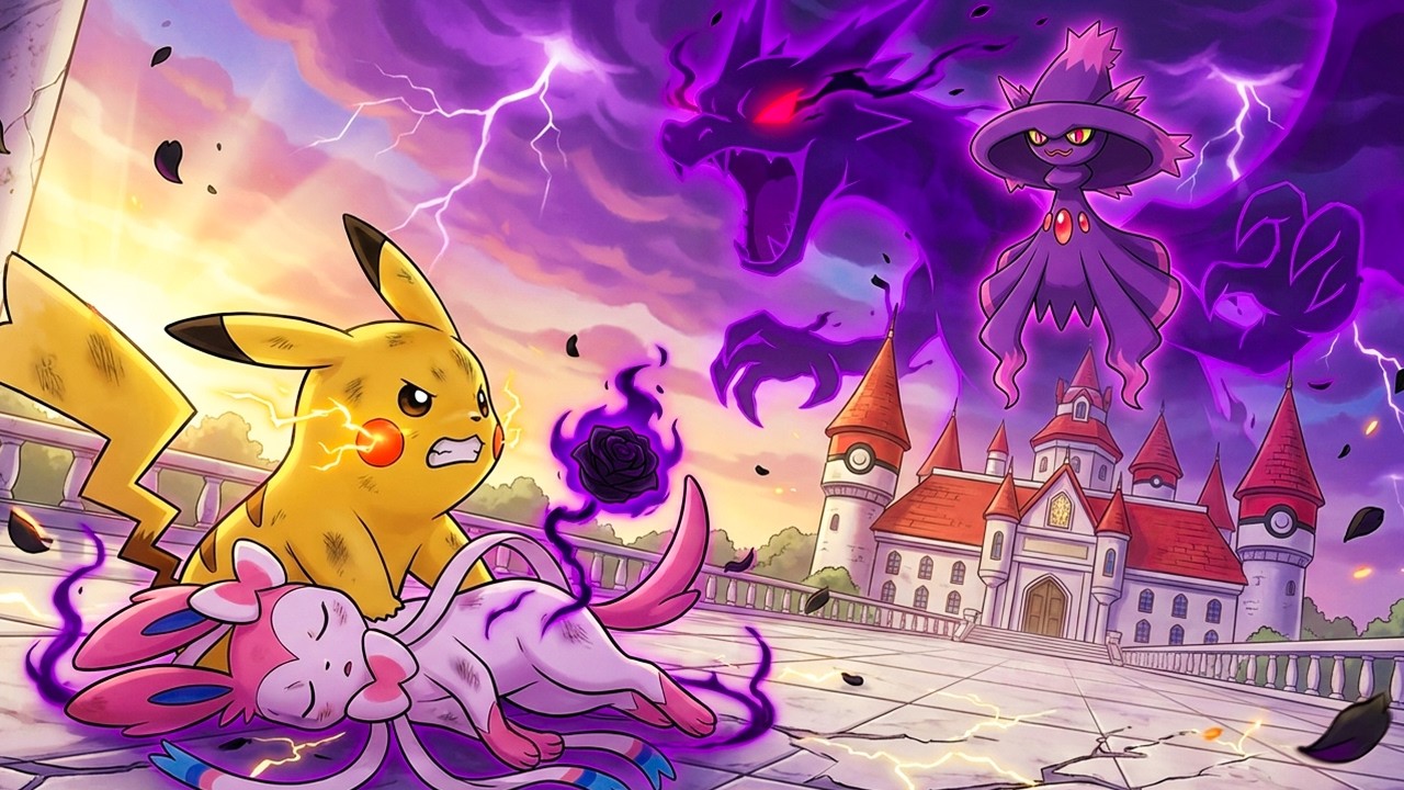 Pikachu and the Curse of the Black Rose | Pokémon Bedtime Story for Kids | Sleeping Beauty