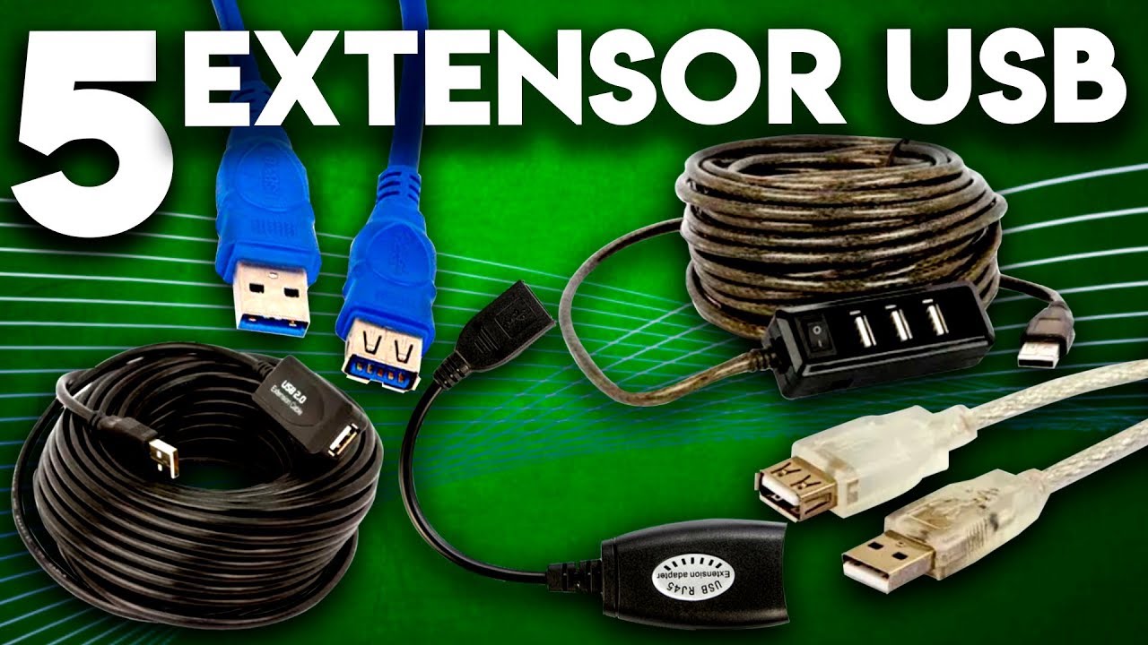 5 Tipos de Extensor USB 2.0, 3.0, Amplificado, HUB e Rede Lan