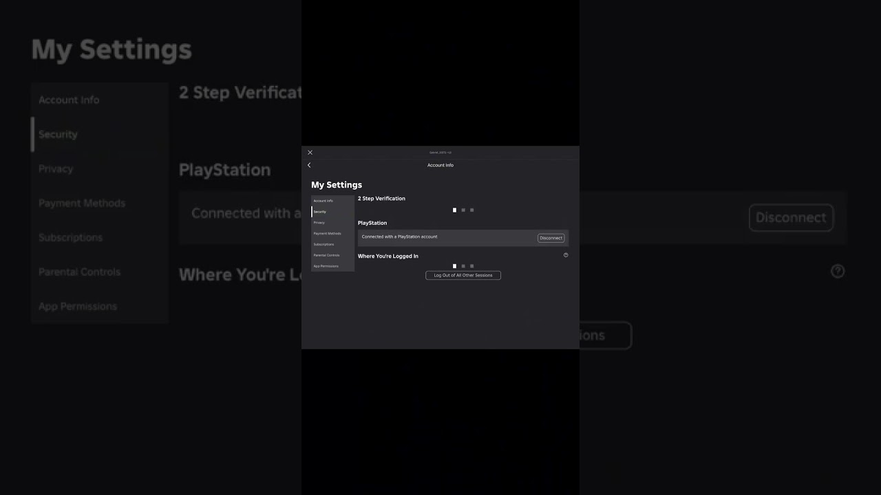 How To Unlink Playstation Account From Roblox Account #shorts