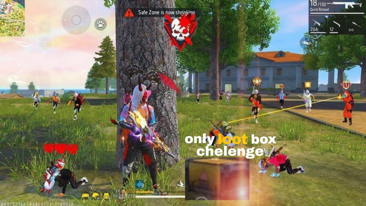 Only loot box chelenge in BR RANK #freefire #chelenge ||trishul-yt 