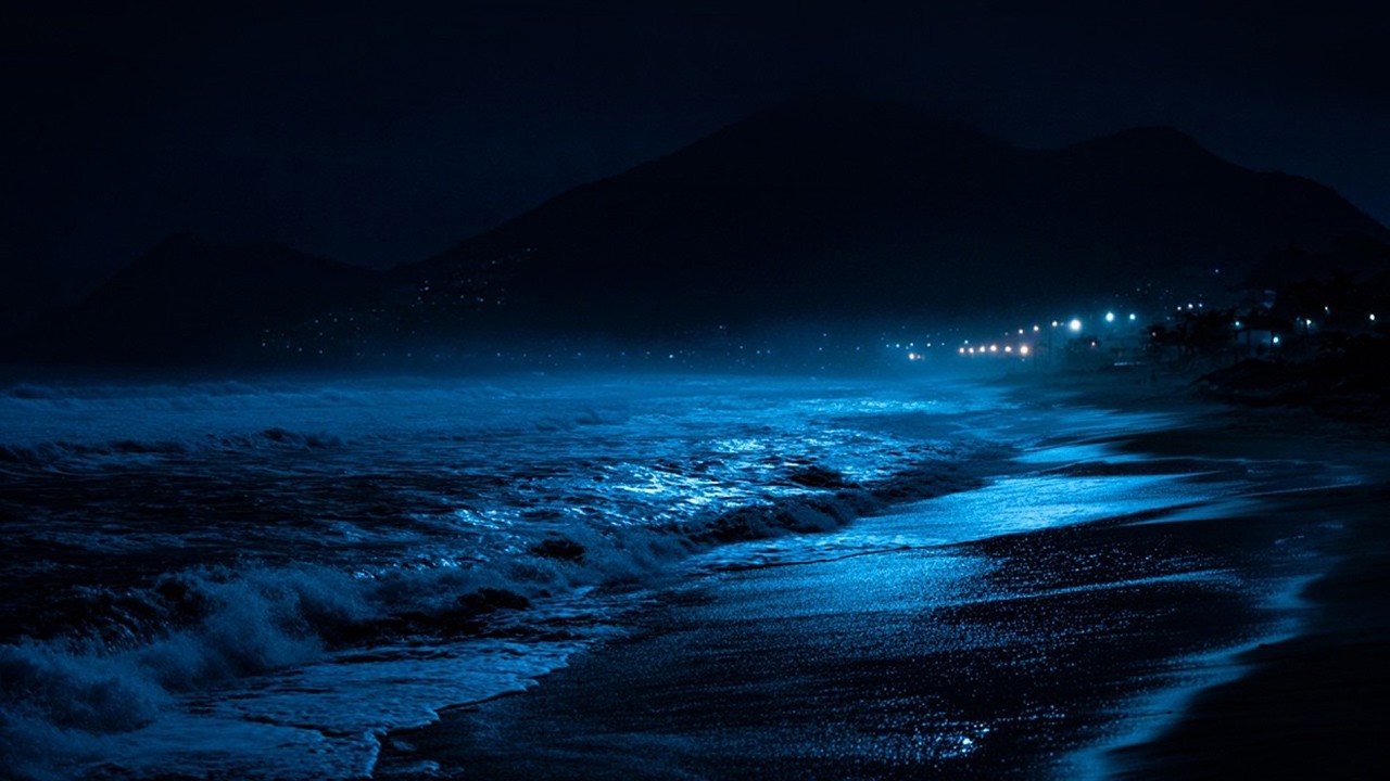 Ocean Waves For Deep Sleep | Fall Asleep Naturally 🌙 Steady Night Surf 24 Hours