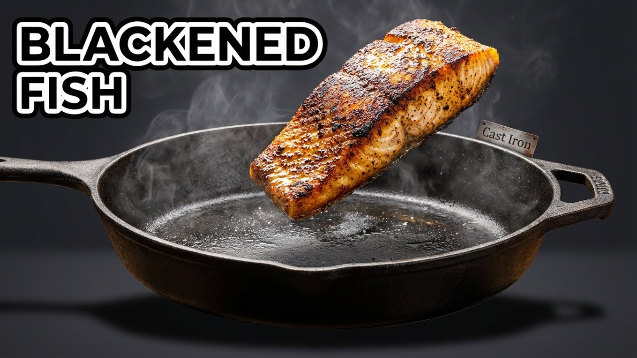 Mastering Blackened Fish: Easy Cast Iron Recipe the Right Way🍴