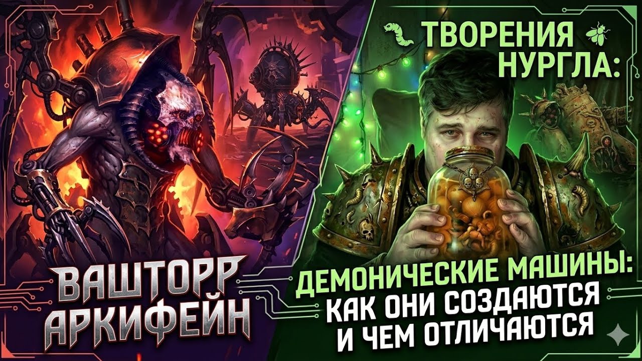 Ваштор Аркифейн и демонические машины Хаоса: как они создаются и чем отличаются творения Нургла
