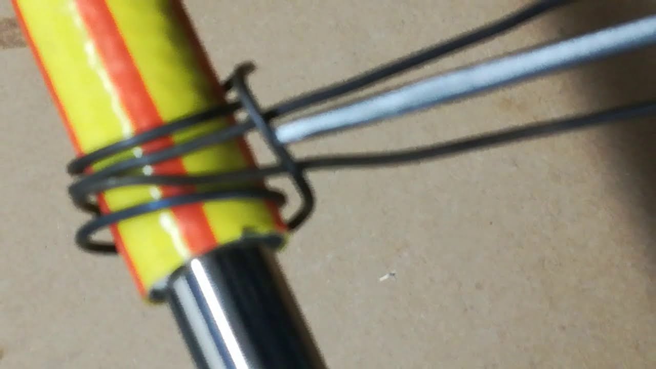 Wire clamping first time with diy tool      16. Januar 2021
