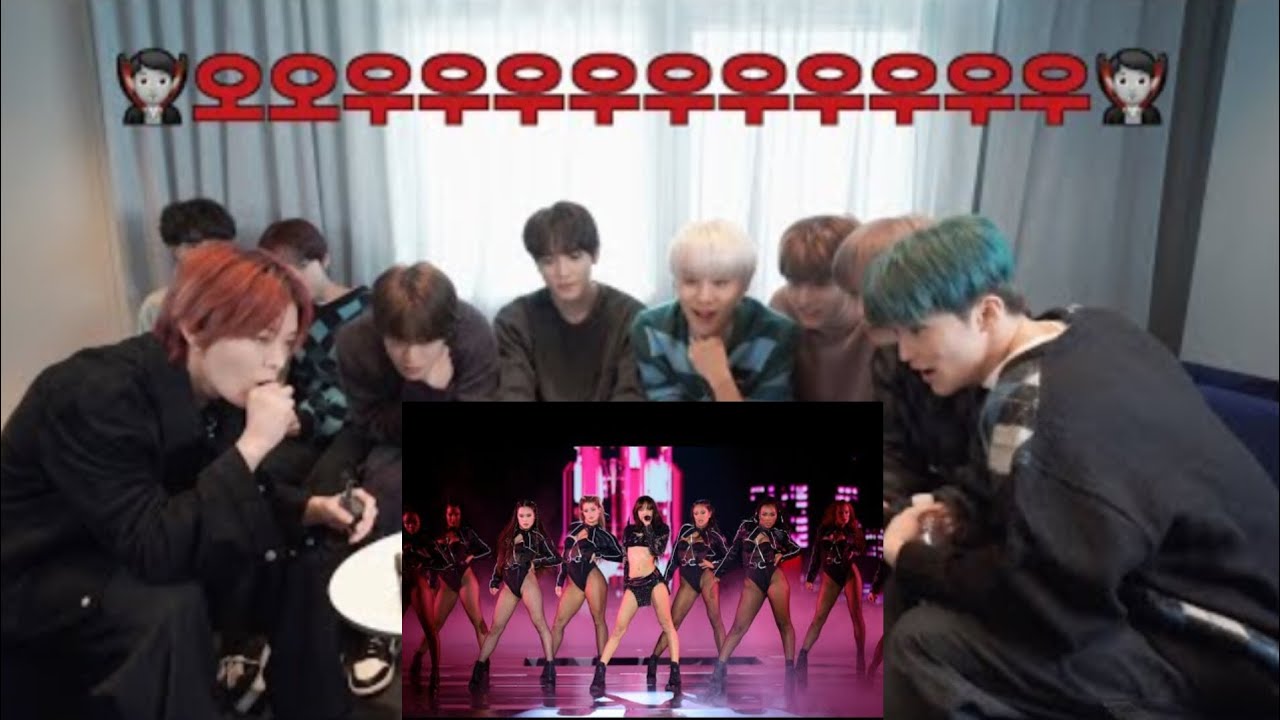 NCT 127 Reaction to Lisa 'Rockstar' Performance in Victoria secret (Fanmade 💜)