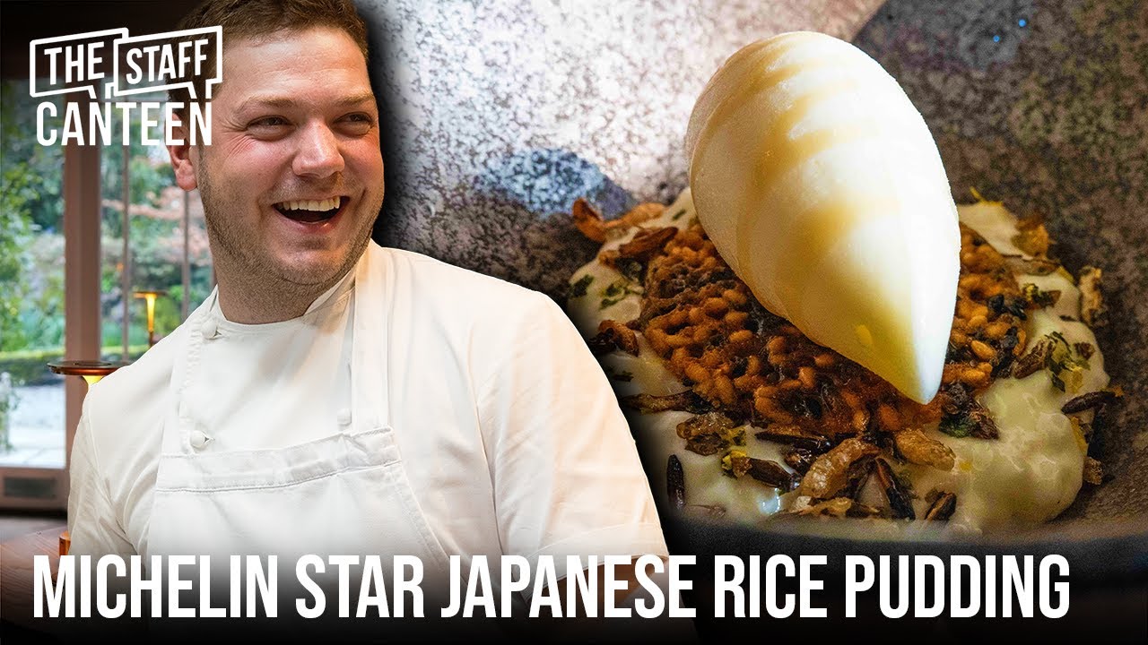 Michelin Star Japanese rice pudding created by Chef Ollie Bridgwater in SOURCE at Gilpin Hotel