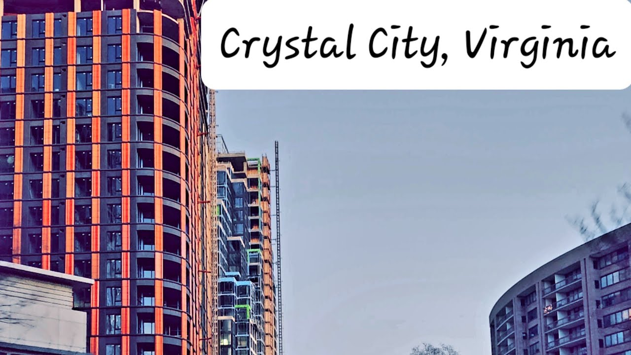 Driving Tour of Crystal City, Arlington, Virginia United States 🇺🇲. 4K Video