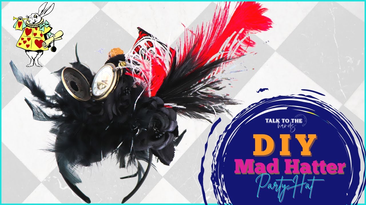 DIY Mad Hatter Themed Party Hat that ANYONE can do!