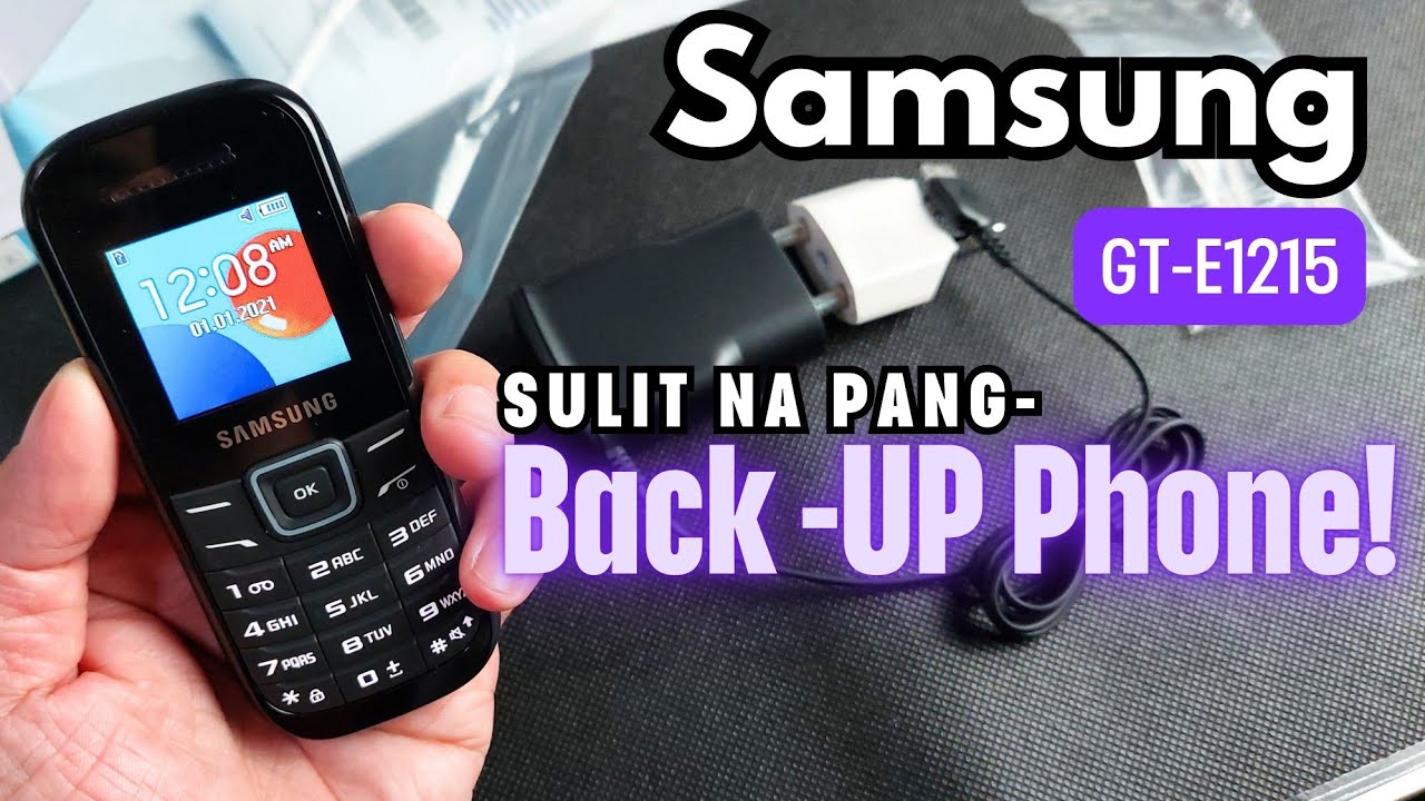 Samsung GT-E1215 Unboxing & Quick demo. 