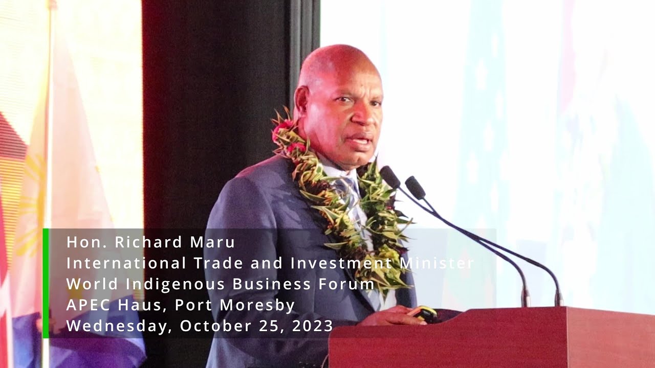 Minister Richard Maru's key role in the success of the World Indigenous Business Forum (WIBF) 2023