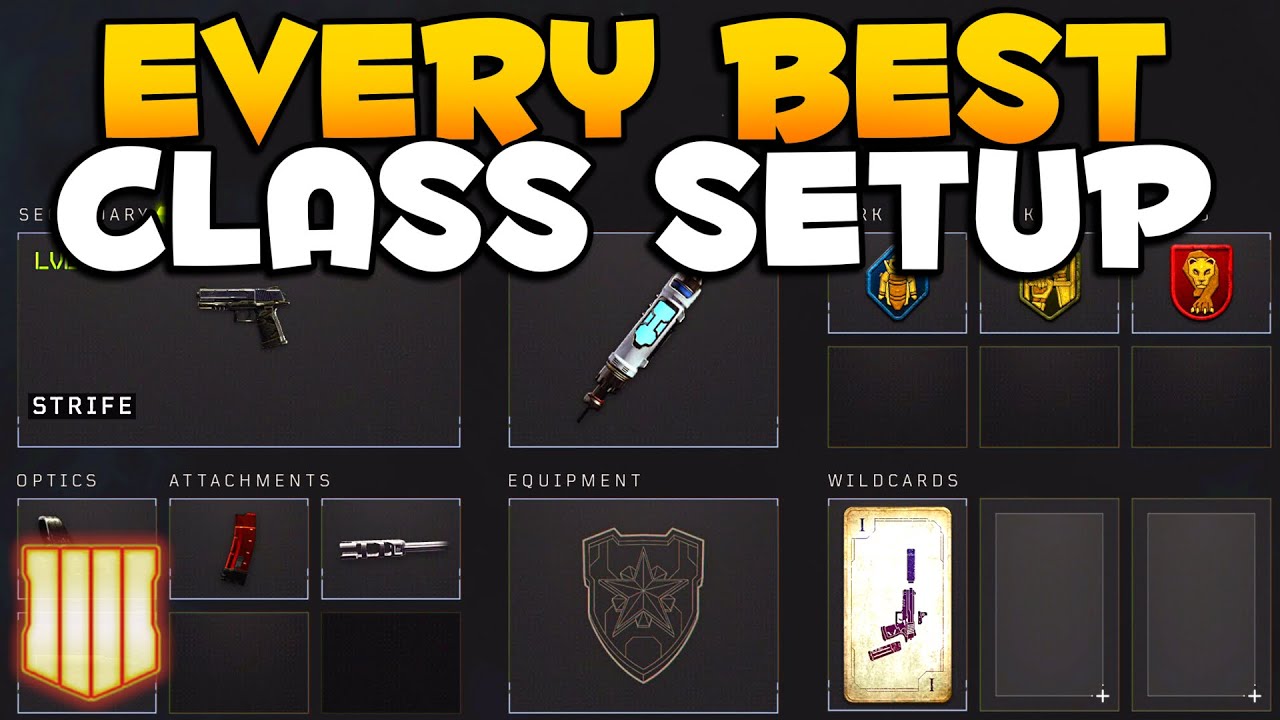 Every Weapon Best Class Setup Update 1.23 | CoD BO4 (All 43 Weapons)