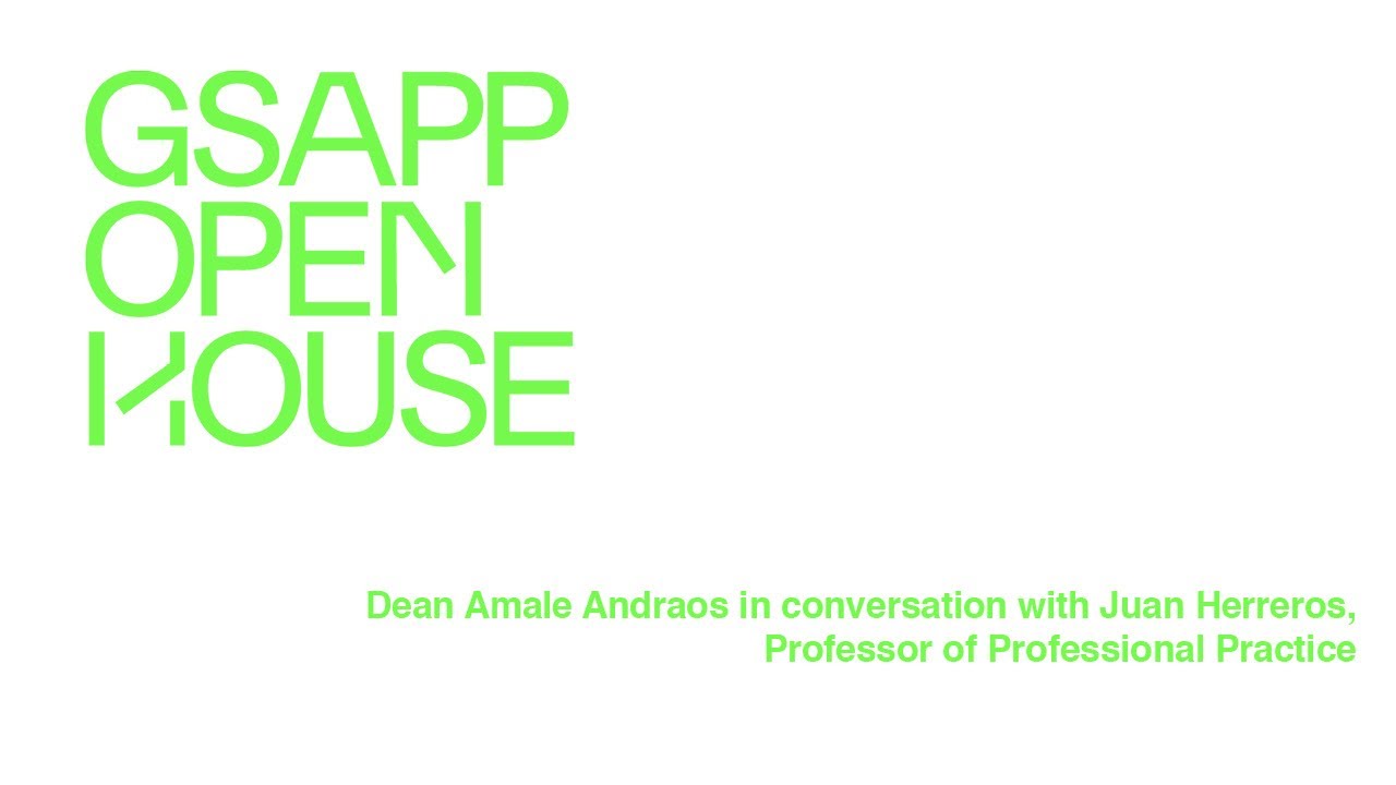 Amale Andraos in Conversation with Juan Herreros