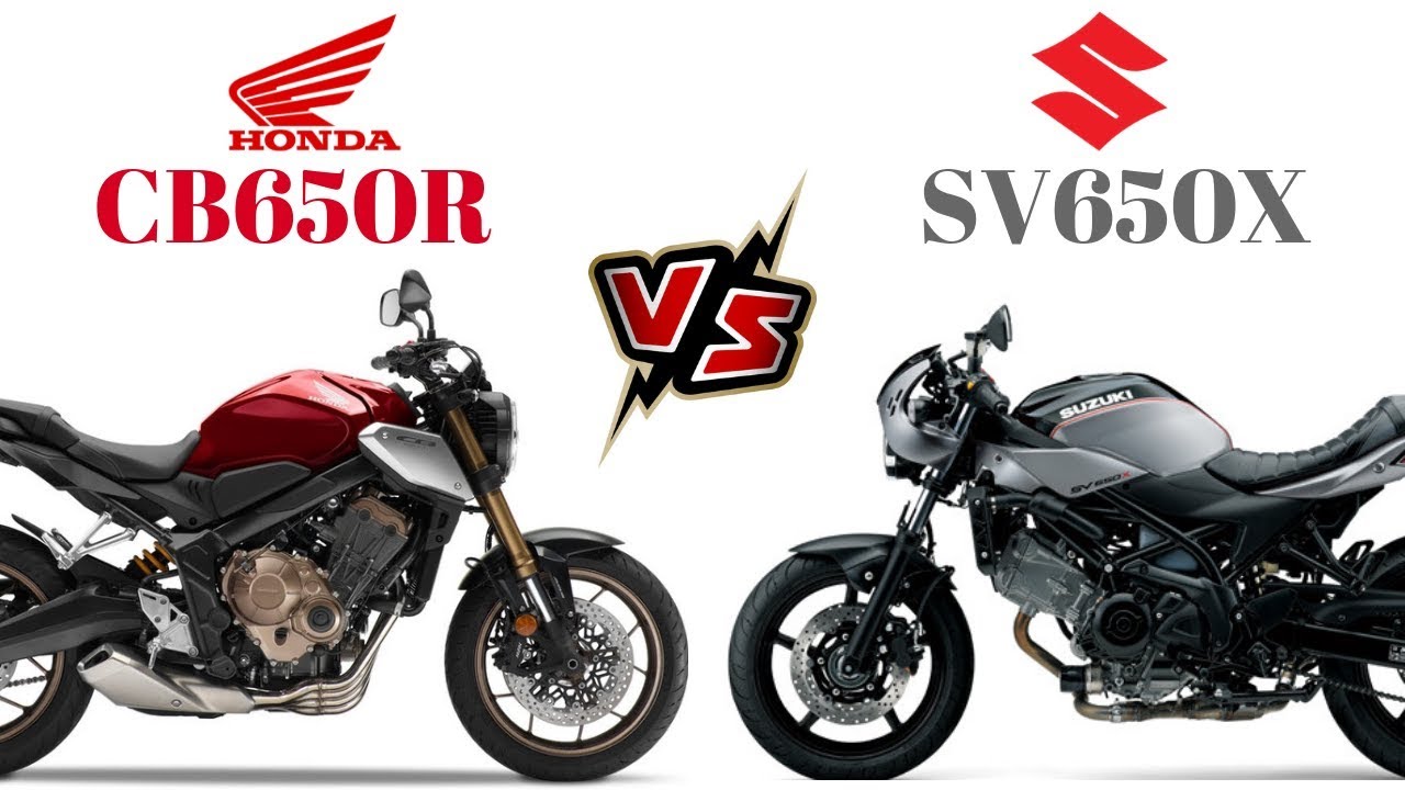 Honda CB650r vs Suxuki SV650X 2019
