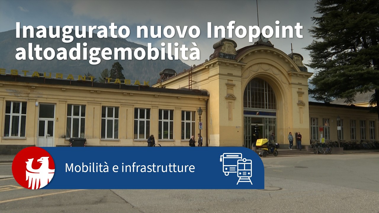 Stazione di Merano, inaugurato il nuovo Infopoint altoadigemobilità