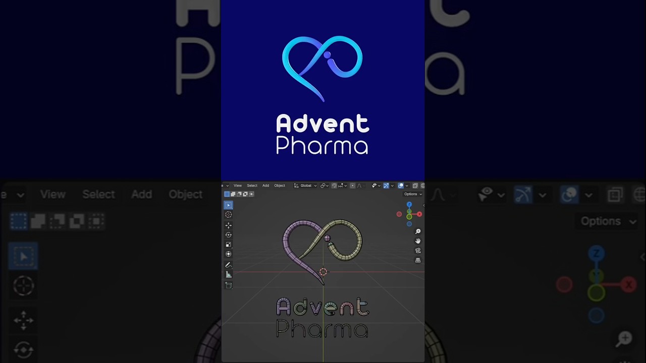 Logo Design by @Hofydesign   #blender #logo #animation #3d #intro #2d #branding