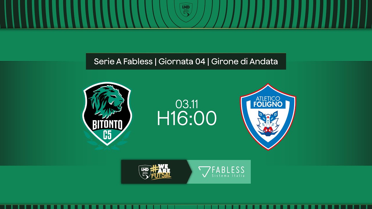 Bitonto-Atletico Foligno 11-1 | 4ª giornata | Serie A Fabless 2024/2025