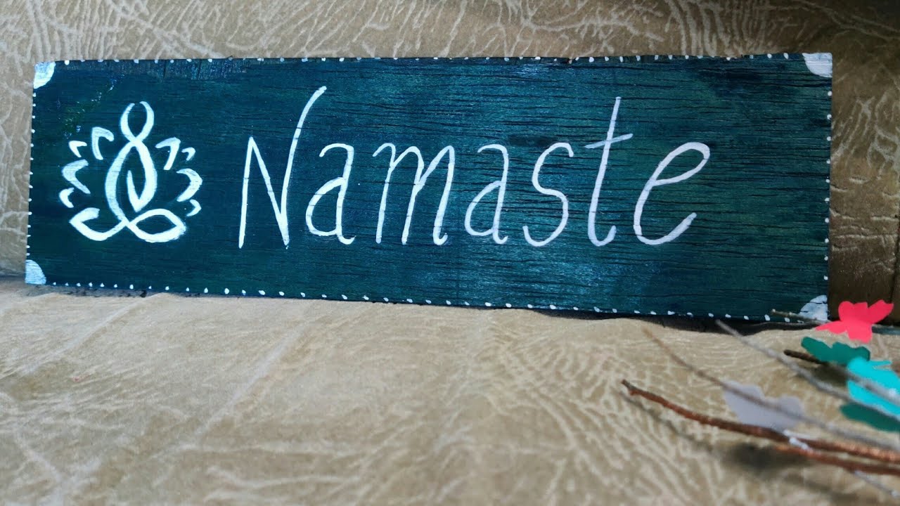 DIY Wall Hanging / Welcome Board/ Front Door Art |Enjoy Crafting #80