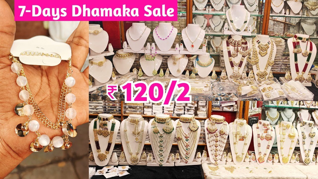 7-Days Dhamaka offer | ₹ 120/2 😱Bridal Real Pearls Beads Malla Jewellery💎Sets CZ | New Stock