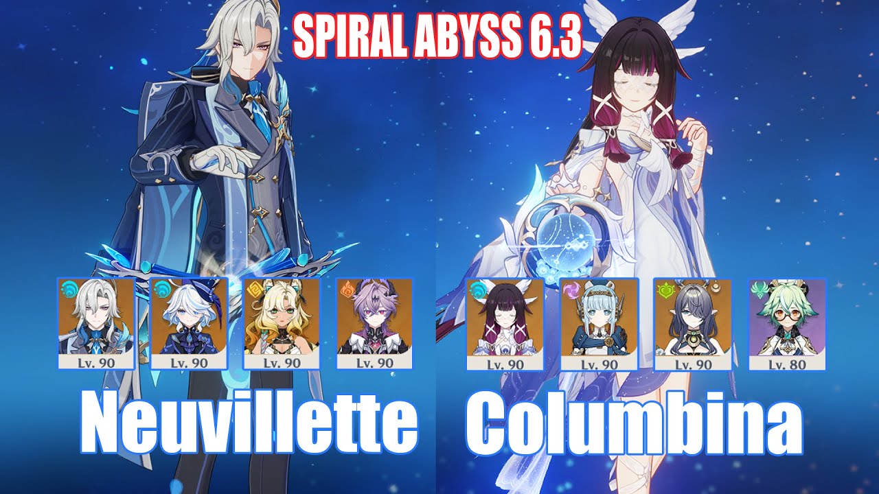 C1 Neuvillette & C0 Columbina | Spiral Abyss 6.3 | Genshin Impact