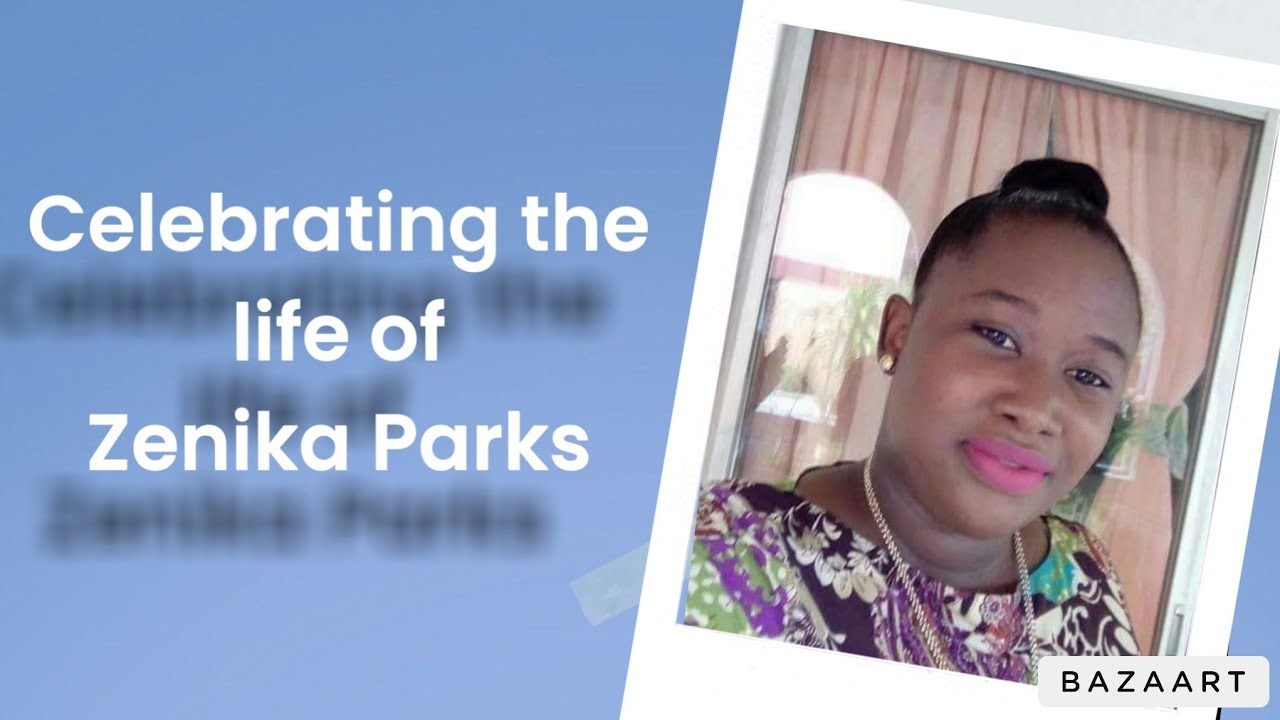 Funeral service viewing of Zenika Parks