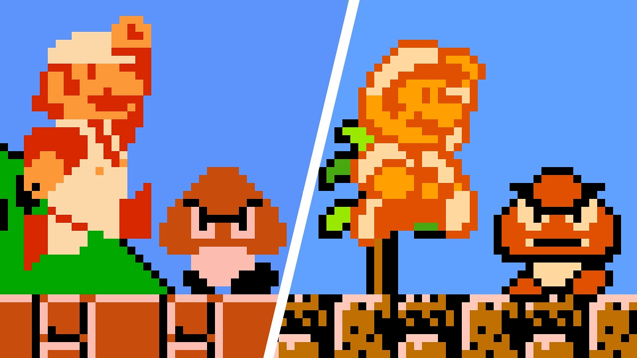 Super Mario Bros 1 (NES) - SMB2 Style. ᴴᴰ