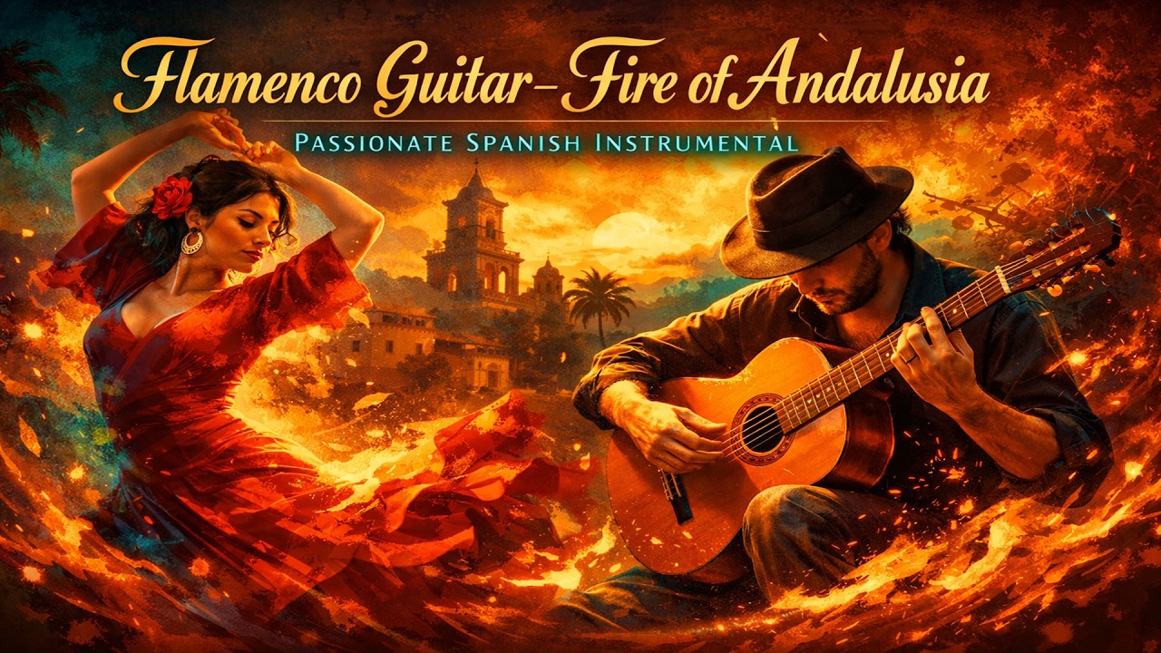 Flamenco Guitar &ndash; Fire of Andalusia | Passionate Spanish Instrumental | BAILE FLAMENCO