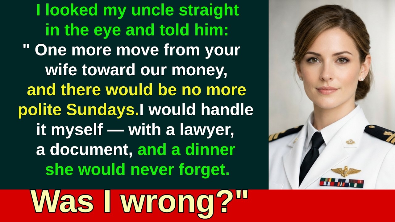 I Threw My Uncle's Wife a Birthday Dinner — After She Tried to Steal My Grandmother's Life Savings..