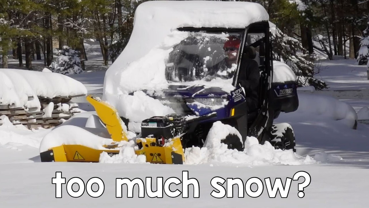UTV Snowblower - Plowing the Blizzard