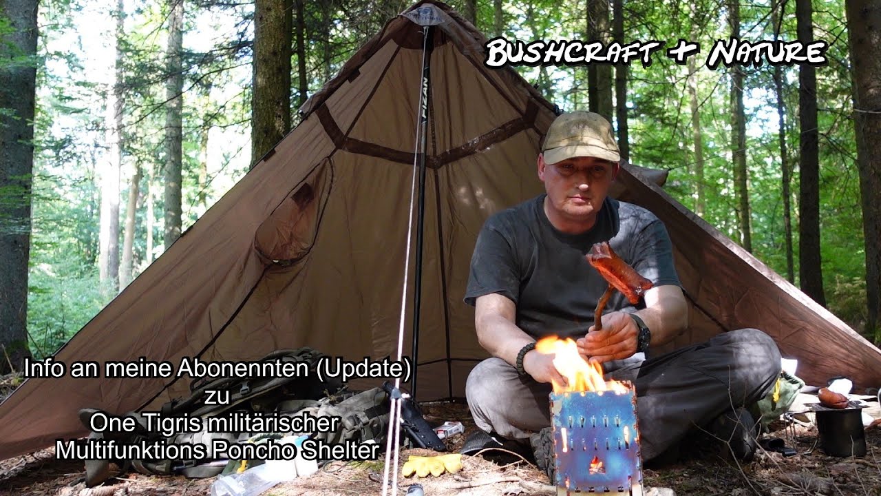 Update OneTigris milit&auml;rischer Regenponcho Shelter