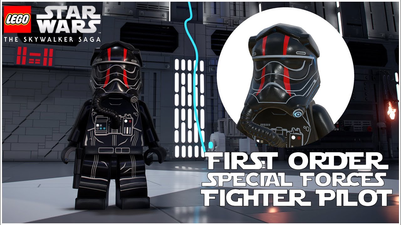 LEGO Star Wars The Skywalker Saga First Order Special Forces Fighter Pilot Unlock and Gameplay!