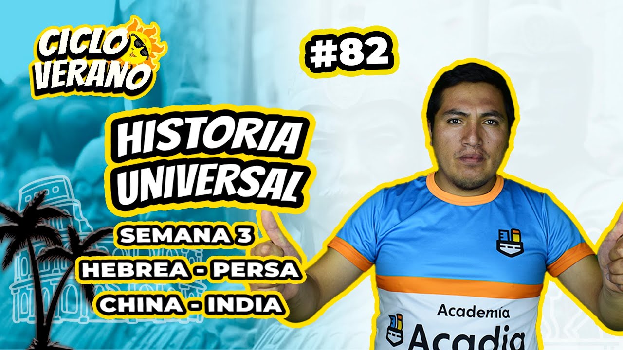 82 - SEMANA 3 - HISTORIA UNIVERSAL HEBREA - PERSA - CHINA - INDIA - 27/01/2024