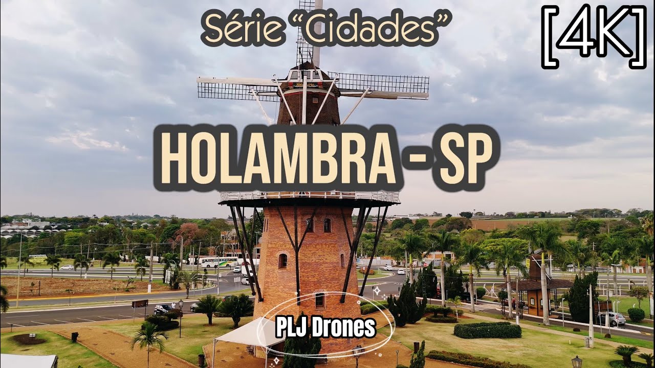 290 - 4K - Drone - Holambra - SP #drone #holambra #flores #cidades #cidadesbrasileiras #cidade #sp 