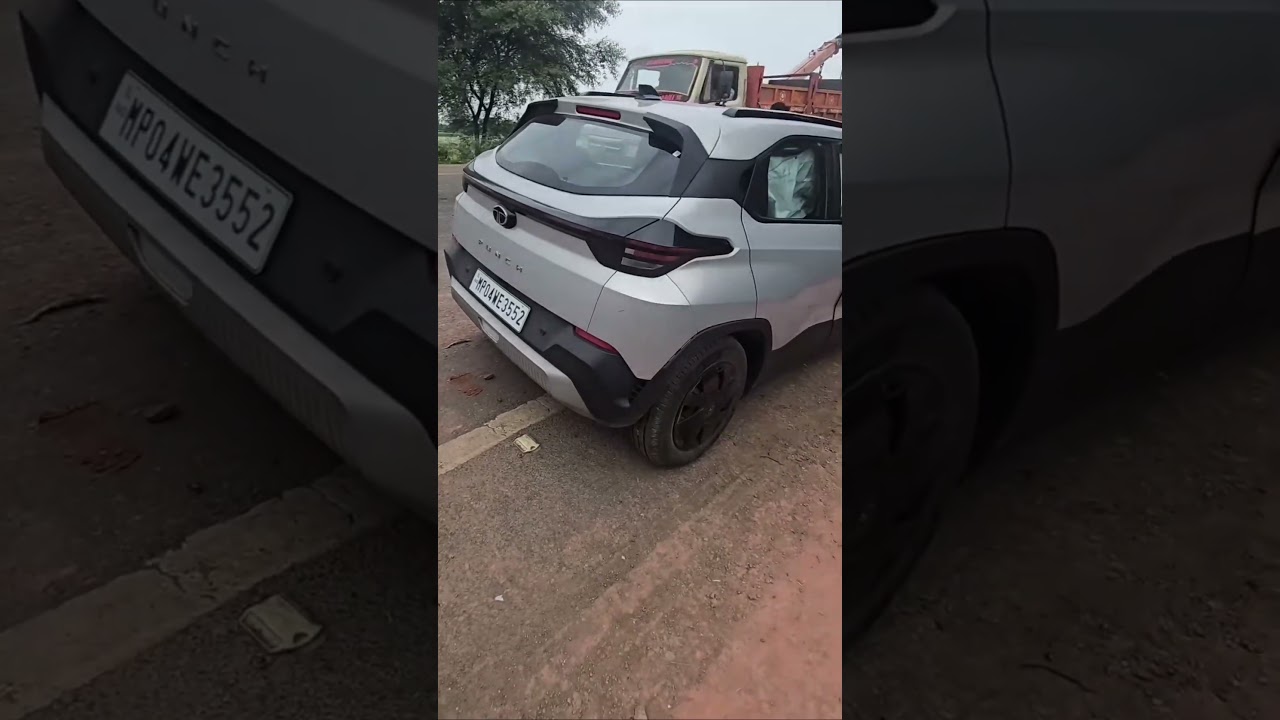 Tata punch vs Truck accident | This is why Tata Punch has a 5-star safety ratinG 2 #tata #car #cars