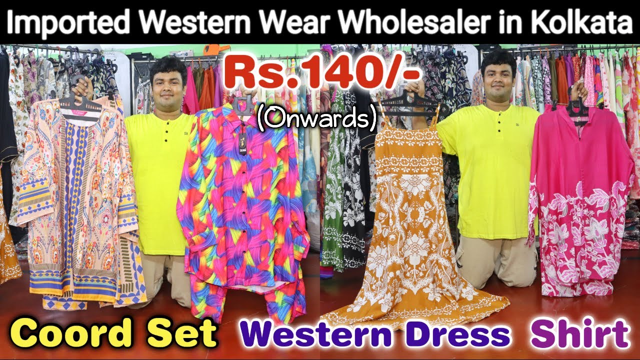 Imported Western Dress, Coord Set, Shirt, Cotton Dress, Smoky Dress Wholesaler in Kolkata