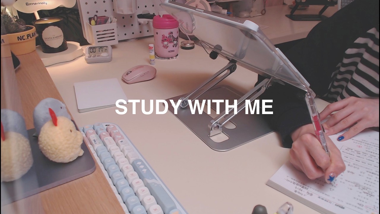 1 hr STUDY WITH ME | Real Time, Unedited, No Music