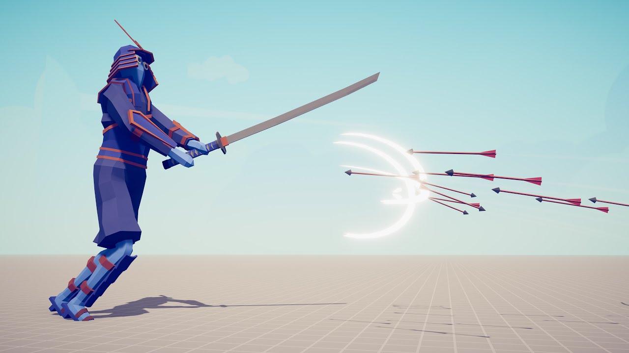 SAMURAI GIANT DEFLECTING ARROWS - Totally Accurate Battle Simulator