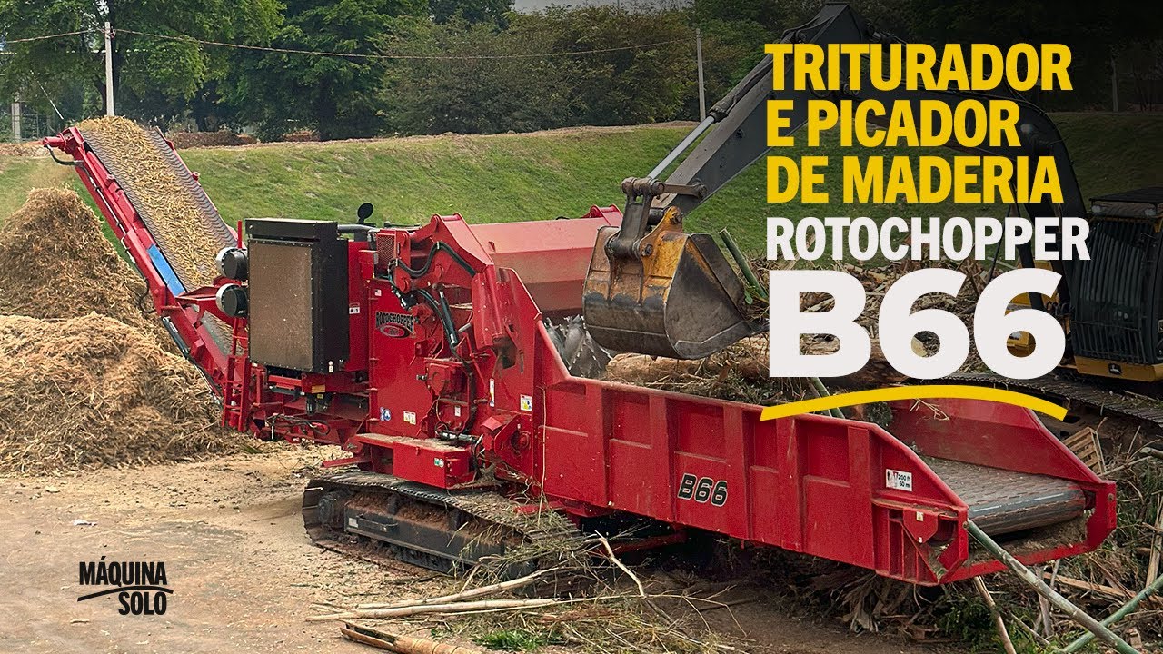 Triturador e Picador de madeira - ROTOCHOPPER B66 - LANÇAMENTO