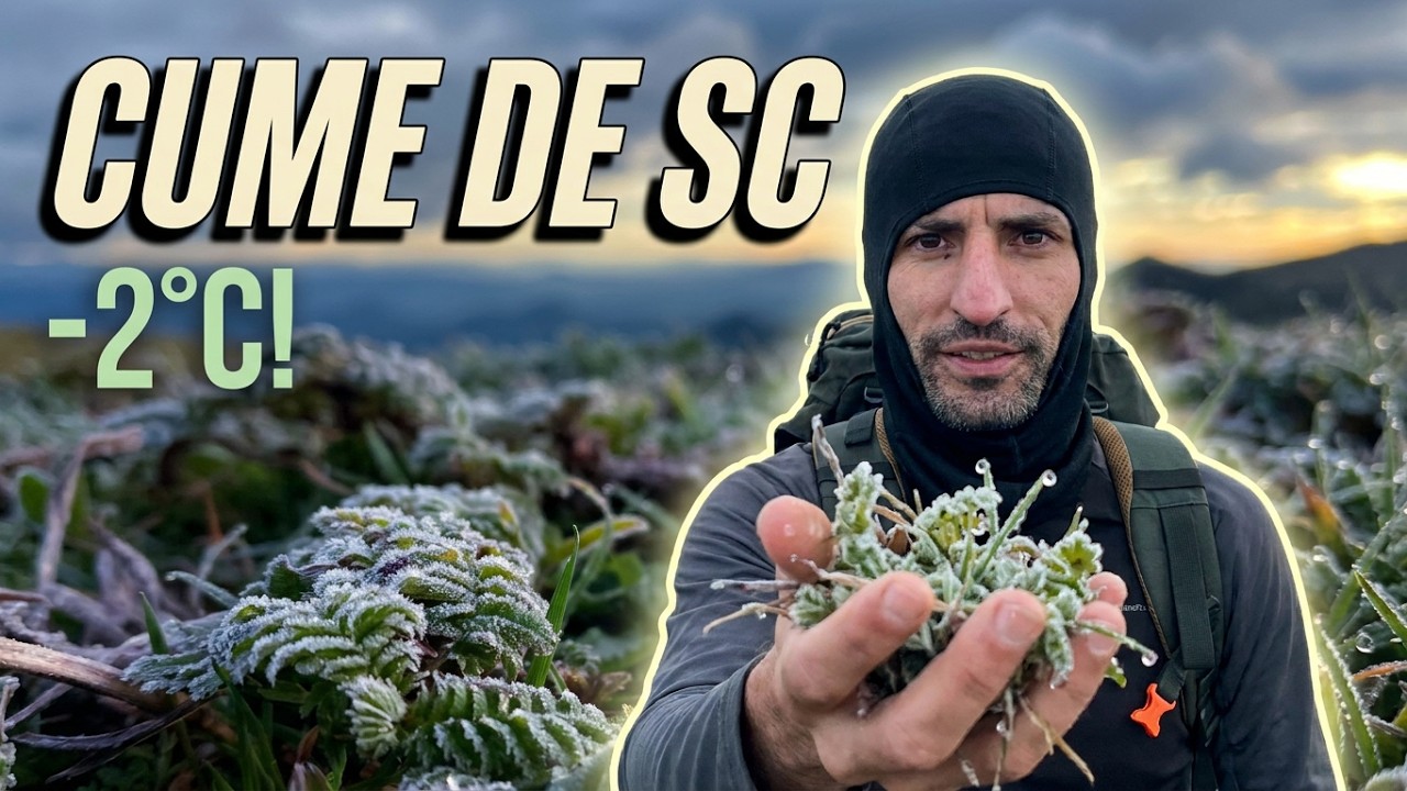 Como é a trilha DIFÍCIL ao CUME DE SC, o Morro da Boa Vista (1823m)? Com GEADA de -2 graus!