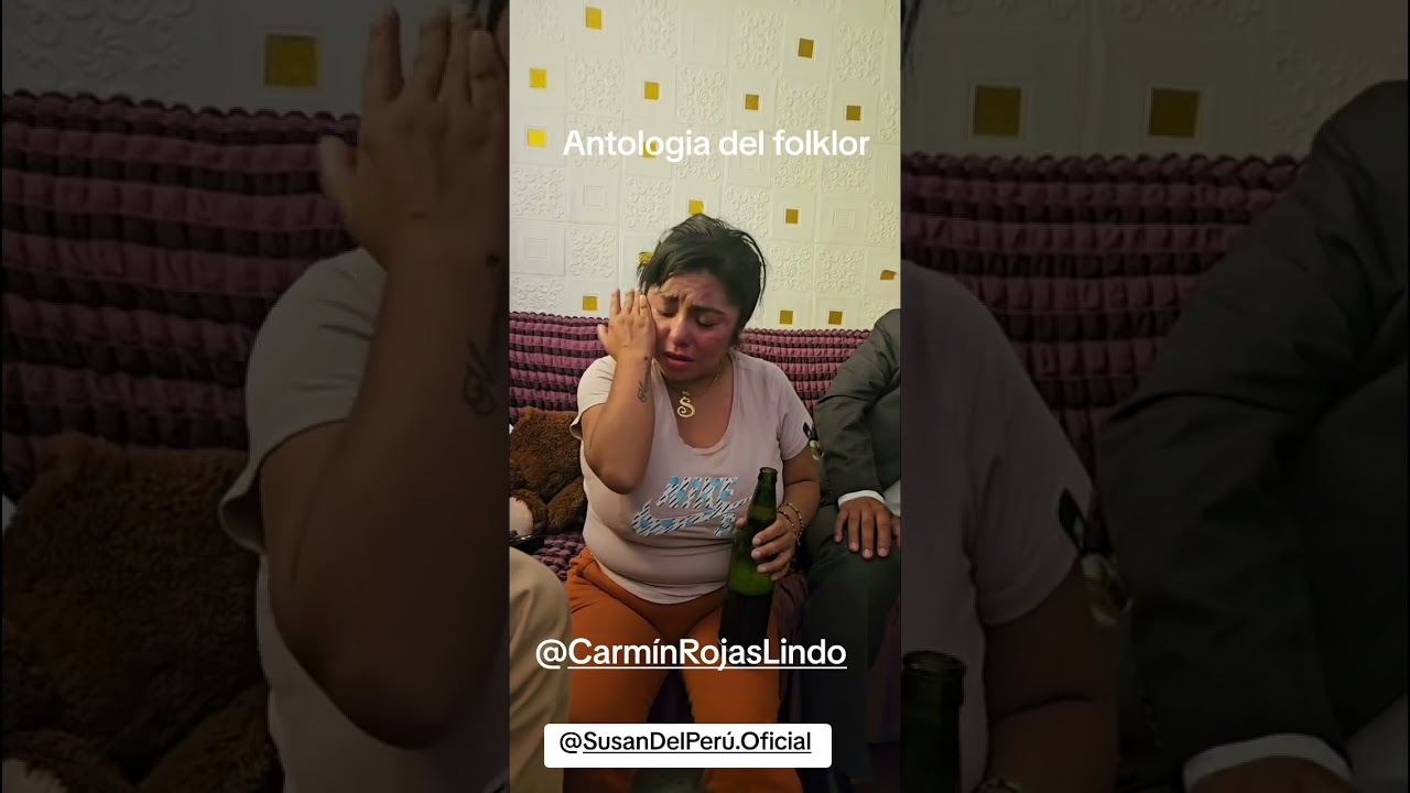 SUSAN DEL PERU, CANTA Y LLORA TRAS  LA MUERTE DE ANTOLOGÍA DEL FOLCKLORE.