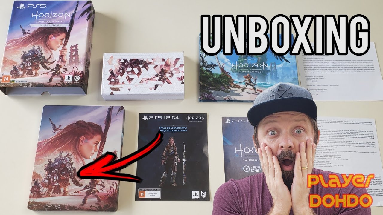 HORIZON FORBIDDEN WEST edição especial - UNBOXING - PT-BR