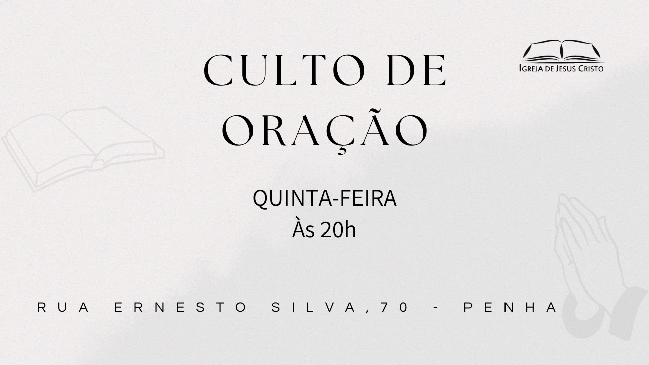 CULTO DE ORAÇÃO 26/02/2026