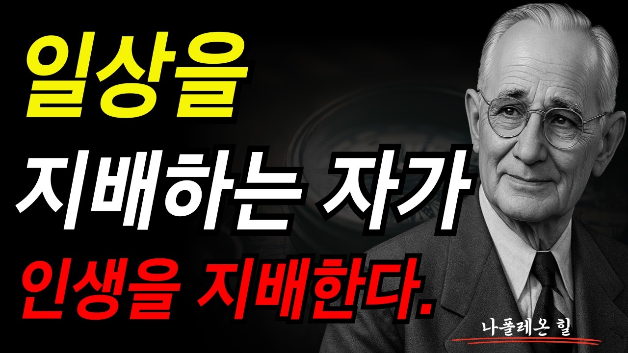 일상을 지배하는 자가 인생을 지배한다. I 나폴레온 힐 I